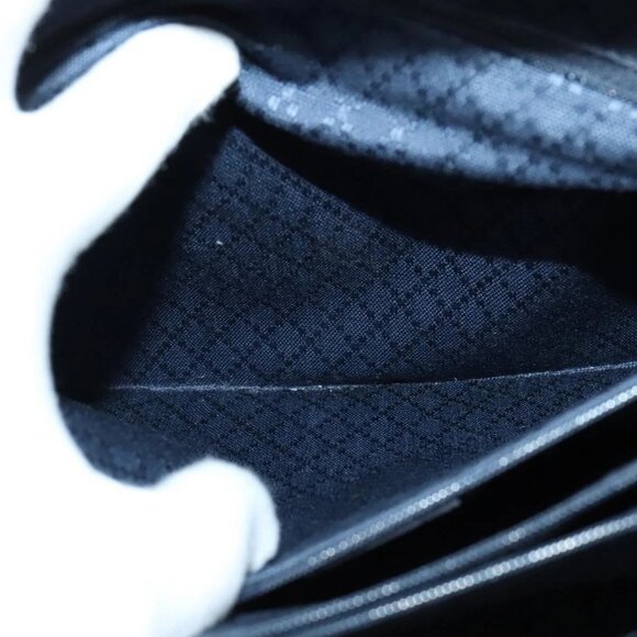 GUCCI Bamboo Hand Bag Suede Navy Gold 002 2855 0322 0 Auth ep10056 - Picture 11 of 16